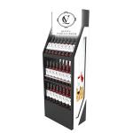 Floorstanding Retail Store Alcohol Display Stand Wine Glass Display Stand For Cocktails for sale