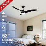 1stshine/OEM Logo LED Ceiling Fan with Energy Saving Sleep Mode and Tuya APP Control for sale