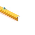 Anodized  Extruded Aluminum T Channel 0.7-1.2mm Thickness ODM Available gold color with curve for sale