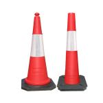 PE Plastic Road Cone Orange High Visible Highway Traffic Cones for sale