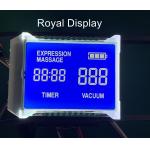 STN Blue Negative Monochrome Segment Graphic LCD Display with White Backlight