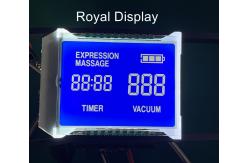 China STN Blue Negative Monochrome Segment Graphic LCD Display with White Backlight supplier