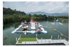 China Commercial Inflatable Water Park For Amusement Resort Flame Resistance supplier
