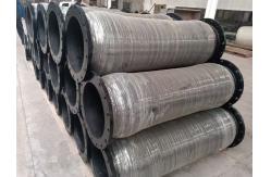 China Flange Connection Armoured Rubber Suction Hose with NR BR SBR Material supplier