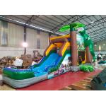Dinosaurs Happy Hop Bouncy Castle Slide T-Rex Bounce House Inflatable Jumping Castles for sale