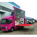 120HP LED Mobile Advertising Truck P8 4x2 Digital With Stage for sale