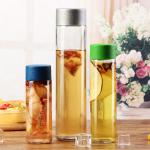 Cold Pressed Glass Beverage Bottle With PP Caps Classic Style Machine Made