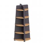 Portable 180cm Wooden Brochure Display Stands Configurable Beverage Display Racks for sale