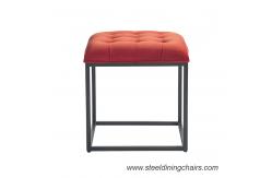 China Black square tufted storage ottoman supplier