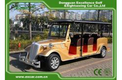 China Luxurious Golden Classic Car Golf Carts 6 Person Whole Metal Body supplier