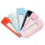 Colorful Paper Eyelash Packaging Sleeves With Clear Window Holographic Design for sale