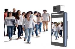 China FCC Facial Recognition Temperature Scanner , Face Detection Machine For Attendance supplier