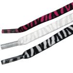 Flat Twisted Rope Shoe Strings Knitted 1cm Flat Boot Laces Printed