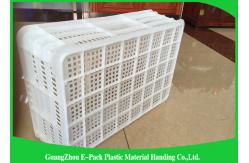 China Economic Plastic Stacking Crates , Recyclable Industrial Plastic Crates Space Saving supplier