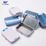 Childproof Rectangular Tin Box Custom Weed Packaging With Logo for sale