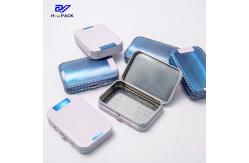 China Childproof Rectangular Tin Box Custom Weed Packaging With Logo supplier