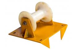 China Edge Mount Manhole Wire Pulling Rollers , Pithead Roller Cable Pulling Rollers supplier