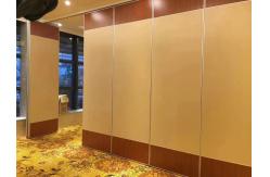 China MDF Board Sliding Folding Partition Walls / Great Hall Mobile Room Dividers supplier