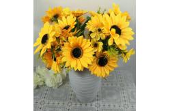 China Decorative Plastic Sunflower Artificial Decoration Sunflower supplier