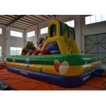 Circus Elephant Clown Inflatable Fun City Digital Printing For Amusement Park
