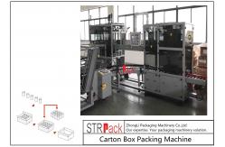 China Automatic Industrial Carton Box Packing Machine Large Capacity For Bottle / Can supplier