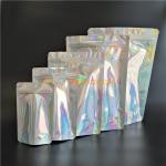 Holographic Stand Up Foil Pouches Aluminium Foil Mylar k For Gifts / Cosmetics for sale
