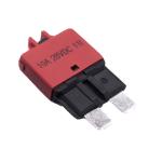 E39 10Amp DC 28V 10A Plug In Circuit Breaker Manual Reset With Push Button for sale