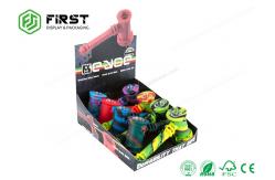 China Foldable Retail Cardboard Counter Paper Display Box Stands Custom Logo For Promotion supplier