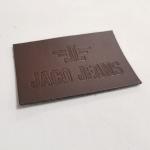 Custom Heat Transfer Iron On Genuine Engraved Leather Patches For Hats Clothes Bags Shoes Jeans for sale