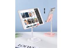 China Alu Alloy ABS Silicone Cell Phone Stand For Desk Adjustable supplier