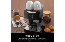 China Espresso Coffee Machine With Milk Frother Tank Stainless Steel supplier