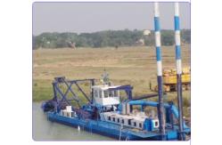 China Gabon small 10 inch river sand pumping jet suction dredger for sale supplier