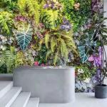 PE Leaf Anti Aging Vertical Greening Decorative For Landscaping for sale