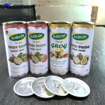 250ml Tinplate Beverage Tin Can Packed For Many Kinds Of Fruit Juice for sale