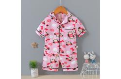China Minnie Cardigan Pajama Set Summer Thin 95% cotton Button Front Pjs supplier