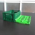 Small Vented Collapsible Storage Crate PP Plastic For Snack Fruit