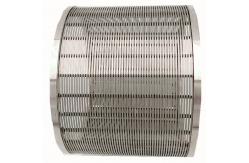 China Triangle Wedge Wire Centrifuge Basket 500mm Customized Length Polishing supplier