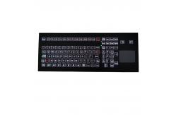 China 108 Keys Ruggedized Industrial Membrane Keyboard OMRON Switch Technology With Backlight supplier
