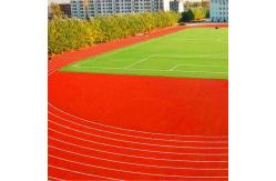 China No Peel Red Jogging Track Material For Semicircle Area Non Toxic supplier