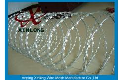 China High Tensile Razor Barbed Wire Anti Climb Low Carbon Steel Wire Material supplier