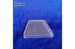 China Clear Molded Linear Glass Cover Lens for LED Light supplier
