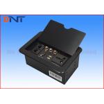 Multi Functional Manual Flip Up Outlet , Hidden Desk Mounted Power Sockets