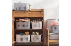 China Eco Friendly Small Rectangular Plastic Baskets Stationery Organiser supplier