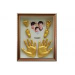 Customized Memory Keepsake Box , 3D Baby Hand And Footprint Frame DIY Newborn Gift for sale