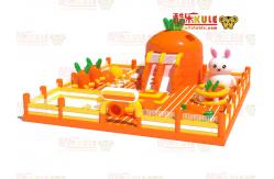 China Carrot Park Inflatable Small Jumping Castle ( Orange & Yellow ) supplier
