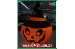 China Durable Large Inflatable Pumpkin Decoration With Led Lighting Orange supplier