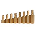 Grade4 Hexagon brass column nuts Male Female Thread Hex Nut Bolt Support Column Pillar Spacer PCB Standoff for sale