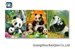 China Customized Dinosaur 3D Lenticular Printing With Framed , 3D Lenticular Flip Picture supplier