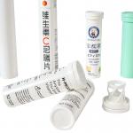 Supply Customized Logo Design Empty Vitamin C Plus Effervescent Tablet Tube With Cap for sale