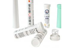 China Supply Customized Logo Design Empty Vitamin C Plus Effervescent Tablet Tube With Cap supplier